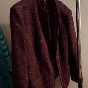 Basler Deep Burgundy Tweed Blazer